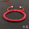 Pulsera de nudo de maíz tejida a mano de alta calidad DIY Cuerda de pulsera roja para la vida Nudo de cuerda para la mano Promoción precio bajo al por mayor