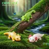 Novo produto transfronteiriço: Figurinha realista de lagarto hexagonal, acessórios DIY, ornamentos para paisagem em miniatura, modelo realista de réptil