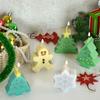 Una variedad de moldes de silicona planos para velas de Navidad alce muñeco de nieve árbol de Navidad copo de nieve molde de resina pegamento transfronterizo
