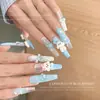 Accesorios para Uñas Artísticas Caricatura Suave Lindo Moño Perro Nueva Versión Q Lindo Perro Bichón Pequeño Resina Desgastable Accesorios para Uñas