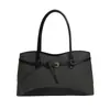 Bolsa de mão feminina estilosa, simples e de grande capacidade, nova bolsa tote de moda Hengeng, versátil para o trabalho, bolsa de ombro