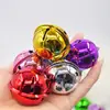 30,40, 50mm Campana Lacada Dorada Plateada Navideña Llavero para Árbol de Navidad Mascota Bolsa Accesorios DIY