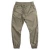 Calças de perna casuais de secagem rápida fina masculina de verão Calças esportivas estilo coreano Moda solta de secagem rápida Calças de perna com cadarço