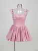 Cross-border Nova Saia Sexy Sling Saia Feminina Americana Elegante Slim-fit Plissado Tutu Saia Vestido para Mulheres