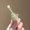 Contas Pipa ~ Estilo Chinês Flor Pipa Grampo de Cabelo Clipe Lateral Clipe para Franja Clipe para Cabelos Quebrados Grampo de Estilo Antigo Acessórios de Cabelo para Mulheres