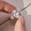 Anillo de compromiso Cao Shi diseño de gota de circón nuevo y exclusivo estilo moda Ins anillo de circón con forma de pera