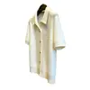 Nuevo Top de Punto Delgado de Manga Corta con Cuello Polo Hueco Estilo Coreano para Mujer, Chaqueta Cardigan Corta de Cintura Alta Delgada para Primavera y Verano