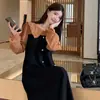 Vestido Falso de Dos Piezas Estilo Francés para Mujer Otoño Invierno 2026 Nuevo Diseño con Sentido Talla Grande Adelgazante Vestido Largo