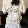 Transfronterizo 2026 nuevo modelo chica dulce nicho encaje mochila para mujer versátil exquisita mochila pequeña