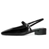 Sandalias Baotou para Mujer Primavera Verano Nuevas Estilo Hada Francés Exquisito Tacón Grueso Mary Janes Color Plateado Con Faldas Sandalias sin Espalda