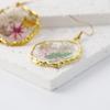 Explosión transfronteriza de hiedra, textura de lujo ligero, aretes de flor seca, creativos, flor real, regalo de flor real, flor eterna, aretes de resina
