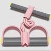 Tensor de Pedal de Pie, Abdominales, Pedal de Pie Auxiliar para Fitness, Dispositivo para Piernas, Cuerda Tensor de Pedal de Pie para el Hogar, Seis Tubos de Color Contrastante