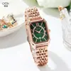 Reloj de Moda Cuadrado para Mujer Goldie, Vintage, Banda de Acero, Esfera Pequeña, Estilo Ins, Elegante, Resistente al Agua, Cuarzo