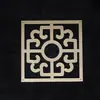 Cobre Estilo Chinês Novo Decoração de Móveis Folha de Cobre Latão Dourado Simples Tira Redonda Oca Sofá Cadeira Cama Armário