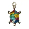 Colgante de Tortuga de Aleación Esmaltada DIY Transfronterizo Moda Dibujos Animados Joyería Pendientes Llavero Accesorios