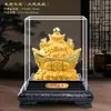 Ornamento de Tigela da Fortuna de Veludo Dourado do Fabricante de Yiwu, Presente Promocional Criativo para Eventos da Indústria da Beleza e Seguradoras, Atacado