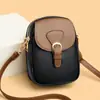 Tendência Cruzada da Primavera de 2026 Novo Estilo Bolsa de Ombro Cruzada de Mão Moda Simples Couro Macio Bolsa para Celular Porta-Moedas Universal