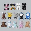 Marca da Moda Acessórios Criativos Violentos Desenho Animado Patches de PVC Boneca de Silicone Capa de Celular Materiais DIY Acessórios de Moeda