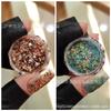 Accesorios para decoración de uñas en caja de mica, lentejuelas mixtas, uñas con brillo, uñas artísticas de lujo, brillo, accesorios para decoración de uñas de Año Nuevo