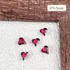 Uña de Celebridad de Internet Punta Inferior Joyería de Diamante Corazón Borgoña Forma de Corazón Diamante Cristal Accesorios para Uñas Rojo Ankola Diamante para Uñas