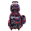 Nueva Lindo Carrito Escolar para Estudiantes de Primaria Grados 3~6 Set de Tres Piezas de Dibujos Animados Mochila Escolar de Dos Ruedas Seis Ruedas para Niños Lista para la Venta