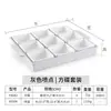 Conjunto Criativo de Louça de Melamina com Nove Compartimentos para Hot Pot Comercial e Pratos de Acompanhamento para Churrasco, Pratos de Lanche e Bandeja Dividida