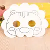 Máscara de graffiti en blanco jardín de infantes pintura hecha a mano diy material de arte animal caricatura niños máscara para colorear cara
