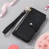 Adecuado para Funda de Teléfono iPhone 18 Pro Max, Cobertura Total Patrón de Lichi, Ranura para Tarjeta con Cremallera 16 Pro, Funda Protectora Apple 17