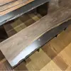Mesa de Chá de Tronco Estilo Wabi-Sabi Mesa de Chá Moderna Simples Resina Madeira Sólida Mesa de Recepção de Madeira Sólida para Pousada Hotel Venda por Atacado