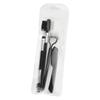 Cepillo de Doble Cabeza de Acero Inoxidable Cepillo para Máscara Peine Cepillo Cardado de Aguja de Acero para Pata de Mosca Cepillo para Máscara Segmentado Parcial Pequeño