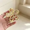 Pinza de Garra de Flor de Metal Europea y Americana Dulce Pinza de Tiburón para Recogido Moda Pinza Floral para Cola de Caballo Elegantes Accesorios para el Cabello de Mujer Venta al por Mayor