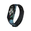 Adequado para pulseira mi 3/4 pulseira camuflada pulseira de reposição colorida 7/6/5NFC Pulseira esportiva pulseira impressa