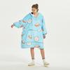 Manta perezosa con capucha europea y americana de terciopelo de cordero acolchada para otoño e invierno, ropa de casa para mujer, TV, fabricantes de mantas perezosas cálidas para TV