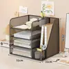 Caja organizadora de cosméticos, un estante de almacenamiento de escritorio elegante y lujoso, un estante de almacenamiento de gran capacidad y multicapa para productos de cuidado de la piel, perfecto para un tocador