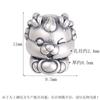 Plata pura S999 buen significado lingote Ruyi zodíaco cuentas de Dragón joyería año del Dragón accesorios hechos a mano accesorios para pulsera DIY