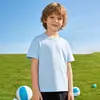 Camiseta de Algodão Colorida de Manga Curta para Verão, Gola Redonda, para Alunos do Ensino Fundamental, Uniforme de Classe de Jardim de Infância, Versátil, Manga Meia-Manga, Feita Sob Medida