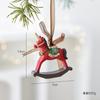 Decoración Navideña Tridimensional Retro Transfronteriza Adornos Colgantes de Resina Decoraciones para Árbol de Navidad Decoración de Guirnalda de Vidriera Arreglo de Escena