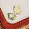 Pingente Casual de Liga de Zinco, Resina, Zircônia e Pérola Inlaid Sol e Lua Pingente DIY Pulseira Colar Acessórios de Joias