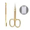 Tijeras para Piel Muerta Estilo Ruso Acero Inoxidable Tijeras de Belleza Codo Ultrafino Manicura Padrastro Cuidado de Cutículas Belleza Tijeras para Piel Muerta