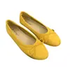 Zapatos Planos Versátiles de Gamuza con Punta Redonda y Lazo, Slip-On, Nueva Moda Tendencia Otoño/Primavera 2026, Zapatos Perezosos