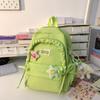 Mochila escolar de alto valor para niñas, bonita mochila para principiantes de secundaria, mochila sencilla de gran capacidad para el campus, mochila de dopamina para estudiantes de primaria