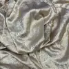 Tela de terciopelo arrugado en toda la superficie con relieve dorado, tela plisada lavada con brillo tridimensional para vestidos de gala y camisas
