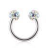 Anillo para Labio Super Flash Bola de Barro Barra D Anillo C Anillo de Herradura Acero Inoxidable Barra S Joyería para Perforación Perforación de Labio Aretes para Labio Joyería