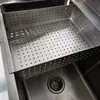 Fregadero de acero inoxidable extraespesor para descongelar, descongelar, lavar platos y verduras, desinfectar y remojar, diseñado para uso profundo en cocinas, comedores y escuelas