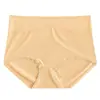 Pantaletas de Hielo Sin Costuras de Talla Grande de Cintura Alta para Mujer Alta Elasticidad Comercio Exterior Cómodo Ribete de Encaje Entrepierna de Algodón Puro Bragas para Dama