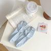 Productos genuinos Dongdaemun calcetines de mujer primavera y verano lazo oso bordado con orejas tridimensionales calcetines al por mayor comercio exterior
