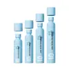 Botella de Spray Azul en Stock 60ml 80ml Botella Rellenable Tipo Pulsador 100ml Botella de Spray Fijador Protector Solar Hidratante