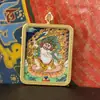 Thangka Nepalês Xizang de Venda Quente, Pintado à Mão Puro, de Vajra Vajra Buda, Núcleo de Cartão 4*5