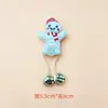 Broche de Boneca Sino de Natal de Pelúcia Desenho Animado DIY Alce Fofo Boneco de Neve Árvore de Natal Acessórios Acessórios Atacado