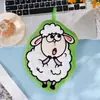 Toalha de Mão de Ovelhinha Desenho Animado Fleece Coral Espessada Absorvente de Água Pendurável Cozinha Banheiro Banheiro Doméstico Toalha Pendurada